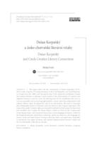 Dušan Karpatský a česko-chorvatské literární vztahy