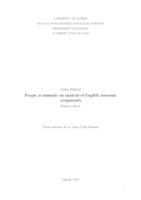 People as animals : an analysis of English zoosemic compounds