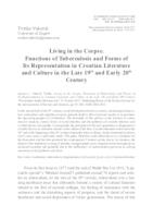 Living in the Corpse. Functions of Tuberculosis and Forms of Its Representation in Croatian Literature and Culture in the Late 19th and Early 20th Century