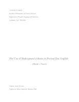 The Use of Shakespeare's Idioms in Present-Day English