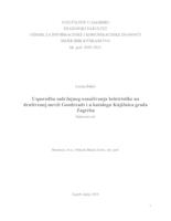 Usporedba sadržajnog označivanja beletristike na društvenoj mreži Goodreads i u katalogu Knjižnica grada Zagreba