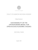Sustainability of the crowdfunding model for open access academic e-books