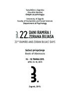 22. Dani Ramira i Zorana Bujasa: sažeci priopćenja, 16.-18. travnja 2015.