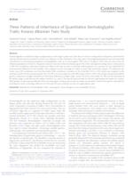 Three Patterns of Inheritance of Quantitative Dermatoglyphic Traits: Kosovo Albanian Twin Study