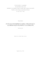 Zvuk kao interpretacijska strategija u zagrebačkim muzejima i galerijama