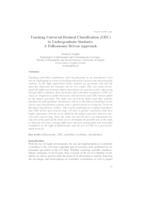Teaching Universal Decimal Classification (UDC) to undergraduate students : a folksonomy driven approach