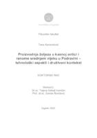 Proizvodnja željeza u kasnoj antici i ranome srednjem vijeku u Podravini – tehnološki aspekti i društveni kontekst