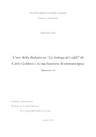 L'uso della diafasia ne "La bottega del caffè" di Carlo Goldoni e la sua funzione drammaturgica
