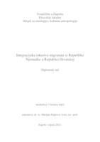 Integracija iskustva migranata iz Republike Njemačke u Republici Hrvatskoj