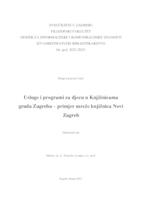 Usluge i programi za djecu u Knjižnicama grada Zagreba - primjer mreže knjižnica Novi Zagreb