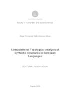 Computational typological analysis of syntactic structures in European languages