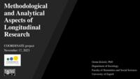 Methodological and Analytical Aspects of Longitudinal Research