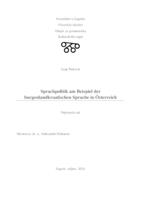 prikaz prve stranice dokumenta Sprachpolitik am Beispiel der burgenlandkroatischen Sprache in Österreich