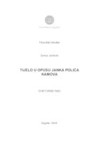 prikaz prve stranice dokumenta Tijelo u opusu Janka Polića Kamova