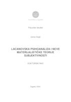 prikaz prve stranice dokumenta Lacanovska psihoanaliza i nove materijalističke teorije subjektivnosti