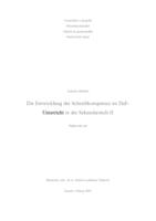 prikaz prve stranice dokumenta Die Entwicklung der Schreibkompetenz im DaF-Unterricht in der Sekundarstufe II