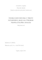prikaz prve stranice dokumenta Poigravanje jezicima u tekstu Potaknjinci, Maje Gal Štomar: Translatološka analiza
