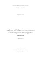 prikaz prve stranice dokumenta Anglicismi nell’italiano contemporaneo con particolare riguardo al linguaggio della pandemia