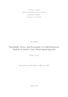 prikaz prve stranice dokumenta Masculinity, Power, and Persuasion: A Critical Discourse Analysis of Andrew Tate's Motivational Speeches