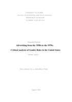 prikaz prve stranice dokumenta Advertising from the 1950s to the 1970s: Critical Analysis of Gender Roles in the United States