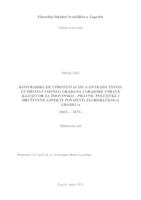 prikaz prve stranice dokumenta Kontradikcije i protestacije (Contradictiones et Protestationes) građana i gradske uprave kao izvor za imovinsko-pravne, političke i društvene aspekte povijesti zagrebačkoga Gradeca (1631.-1673.)