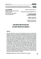 prikaz prve stranice dokumenta The Spectre of Death in Don DeLillo’s Zero K 