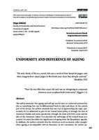 prikaz prve stranice dokumenta Uniformity and Difference of Ageing