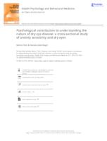 prikaz prve stranice dokumenta Psychological contribution to understanding the nature of dry eye disease: a cross-sectional study of anxiety sensitivity and dry eyes