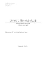 prikaz prve stranice dokumenta Limes u Gornjoj Meziji
