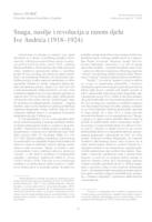 prikaz prve stranice dokumenta Snaga, nasilje i revolucija u ranom djelu Ive Andrića (1918-1924)