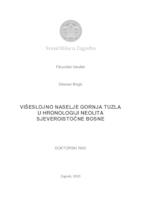 prikaz prve stranice dokumenta Višeslojno naselje Gornja Tuzla u hronologiji neolita sjeveroistočne Bosne