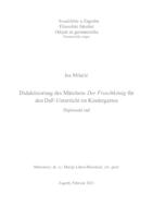 prikaz prve stranice dokumenta Didaktisierung des Märchens "Der Froschkönig" für den DaF-Unterricht im Kindergarten