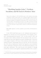 prikaz prve stranice dokumenta “Shedding Surplus Labor”: Fordism, Socialism, and the End of a Workers’ State