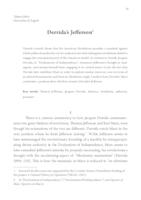prikaz prve stranice dokumenta Derrida’s Jefferson