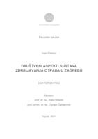 prikaz prve stranice dokumenta Društveni aspekti sustava zbrinjavanja otpada u Zagrebu
