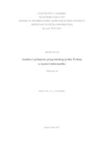 prikaz prve stranice dokumenta Analiza i primjena programskog jezika Python u nastavi informatike