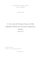 prikaz prve stranice dokumenta Le Terze rime di Veronica Franco e il film biografico Padrona del suo destino (Dangerous Beauty)