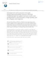 prikaz prve stranice dokumenta Development and evaluation of a web-based capacity building course in the EUR-HUMAN project to support primary health care professionals in the provision of high-quality care for refugees and migrants