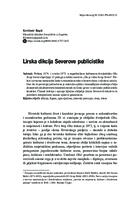 prikaz prve stranice dokumenta Lirska dikcija Severove publicistike