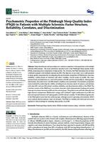 prikaz prve stranice dokumenta Psychometric Properties of the Pittsburgh Sleep Quality Index (PSQI) in Patients with Multiple Sclerosis: Factor Structure, Reliability, Correlates, and Discrimination
