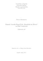 prikaz prve stranice dokumenta Hannah Arendts Begriff der „Banalität des Bösen“ im DaF-Unterricht