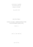 prikaz prve stranice dokumenta Uloga glasina u srednjovjekovnim dalmatinskim komunama