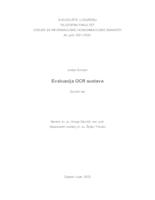 prikaz prve stranice dokumenta Evaluacija OCR sustava