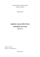 prikaz prve stranice dokumenta Anglismi come prestiti di lusso nell'italiano dei social