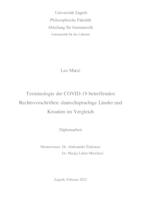 prikaz prve stranice dokumenta Terminologie der COVID-19 betreffenden Rechtsvorschriften