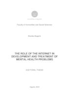 prikaz prve stranice dokumenta The role of the internet in development and treatment of mental health problems
