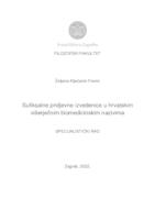 prikaz prve stranice dokumenta Sufiksalne pridjevne izvedenice u hrvatskim višerječnim biomedicinskim nazivima