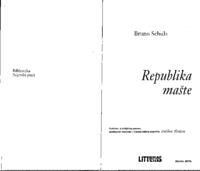 prikaz prve stranice dokumenta Republika mašte: pogled s margina književnog stvaralaštva Brune Schulza