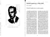 prikaz prve stranice dokumenta Witold Gombrowicz : uvodne opaske
