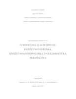 Poveznica na dokument Svjedočenja o Aushwitzu: književnoteorijska, književnoantropološka i folkloristička perspektiva